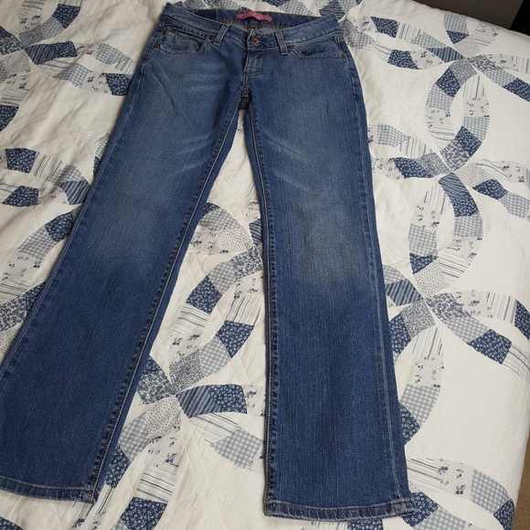 Vintage Levis sz3 jeans bootcut Med wash - Picture 3 of 8
